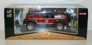 Maisto 1/18 36115 Jeep Wrangler Rubicon Brush Fire Unit