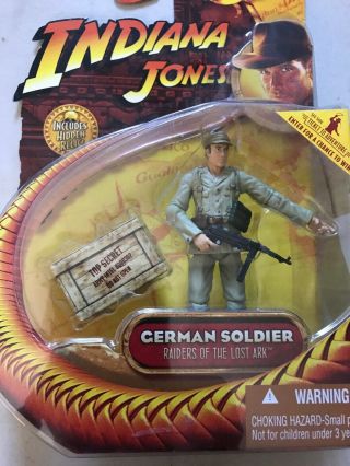 Indiana Jones German Soldier Raiders Of The Lost Ark 3.  75 " Figure 2008 Rare