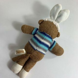 Dan Dee Sock Monkey Easter Bunny Ears Plush 12 