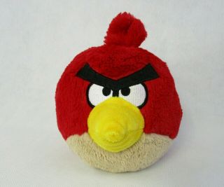 Angry Birds Red Bird 5 " Plush Stuffed Animal Toy Novelty Rovio Commonwealth
