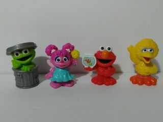Sesame Street Elmo,  Abby,  Big Bird,  Oscar Chunky Figures