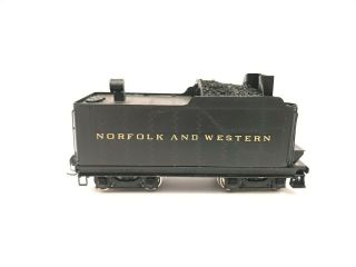 HO Brass Sunset Norfolk & Western N&W M - 1 Tender Custom with Coal Load 2