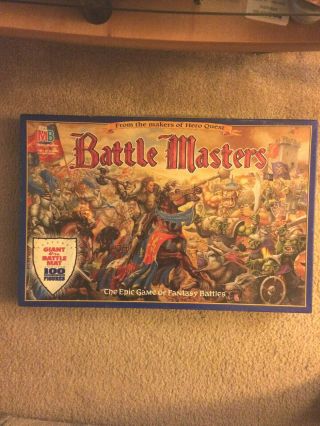 1992 Battle Masters Board Game.  Assembled 100 Complete Milton Bradley