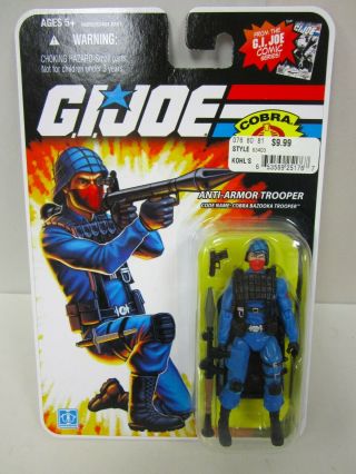 2007 Hasbro G.  I.  Joe Cobra 25th Anniversary Action Figure Bazooka Trooper Moc
