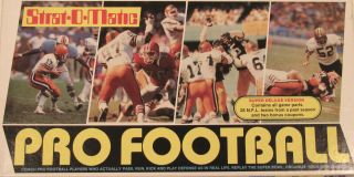 Vintage Strat - O - Matic Pro Football Game 1993 Deluxe Version Near