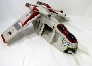 Hasbro Star Wars Clone Wars Lucky Lekku Republic Gunship 3.  75 " Vehicle