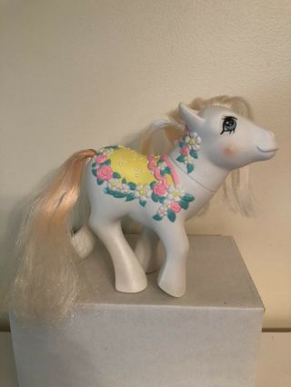 My Little Pony Merry Go Round Pony " Flower Bouquet " G1 1985