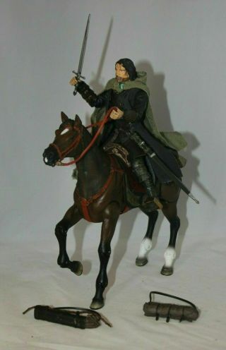 Lord Of The Rings Aragorn & Brego Horse And Rider Set,  Toy Biz 2002 Lotr