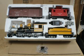Bachmann G Scale Durango & Silverton 179 Locomotive Tender Box Car & Caboose Set