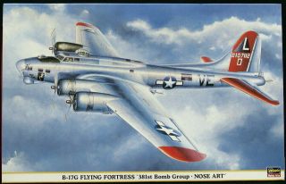1/72 Hasegawa Models Boeing B - 17g Flying Fortress Nose Art Edition