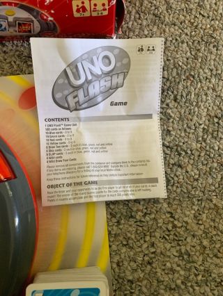 UNO FLASH ELECTRONIC MATTEL SOUNDS,  LIGHTS GAME Complete 4