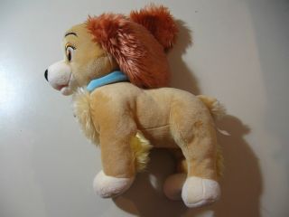 12 " Plush Lady The Dog Doll,  From Lady & The Tramp,  Disney Store,