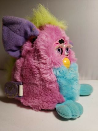 Furby Babies Model 70 - 951 Pink Purple & Turquoise Tummy 1999 Not 2 2