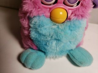 Furby Babies Model 70 - 951 Pink Purple & Turquoise Tummy 1999 Not 2 4