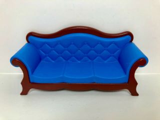 Playmobil 5300 Victorian Mansion - 5316 Dining Room Blue Sofa / Couch