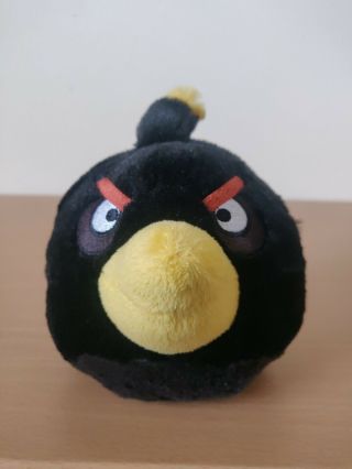 Angry Birds Black Bomb No Sound Plush 5 " Commonwealth
