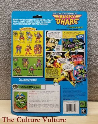 Toad Air Marshall MOC - Bucky O ' Hare Action Figure - 1991 Green Gun Variant 2