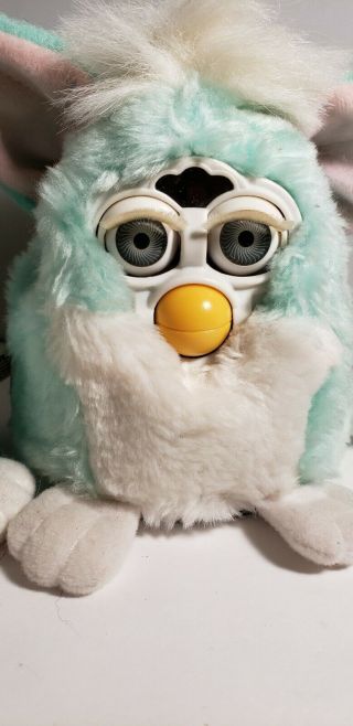 Furby 2 Furby Babies Model 70 - 940 Turquoise & White 1999 No Box Not. 2