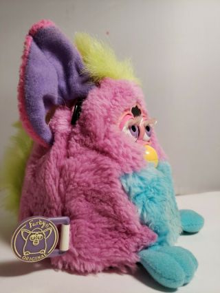 Furby Babies Model 70 - 951 Purple Pink & Turquoise Tummy 1999 No Box Not. 3