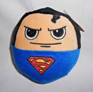 Six Flags Superman Ball Plush Stuffed Toy Round Hero Souvenir Game Prize