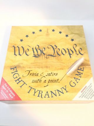 We The People Fight Tyranny Trivia Board Game