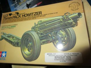 Tamiya 1/35th Scale Us Army 75mm Howitzer Metal Kit (6502)