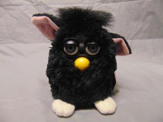 1998 Tiger Electronics Furby 70 - 800 Black Color With Tag On It