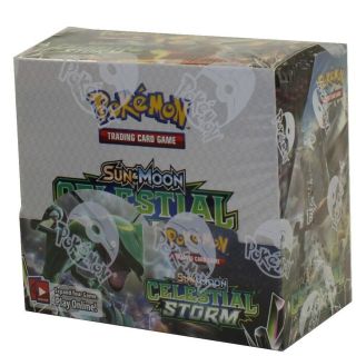 Pokemon Cards - Sun & Moon Celestial Storm - Booster Box (36 Packs) -