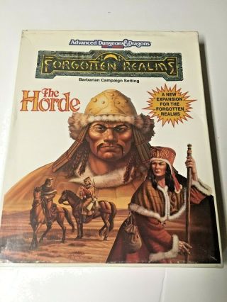 The Horde Boxed Set (1055) - Ad&d 2nd Edition - Forgotten Realms - Complete