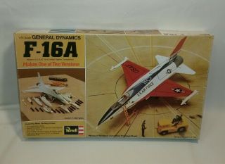 ☆ F - 16a General Dynamics U.  S.  A.  F.  Fighter 1/72 Revell 1976 Model Aircraft Plane