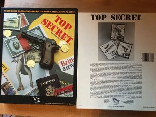 Tsr Top Secret Vf,  Espionage Rpg No Dice