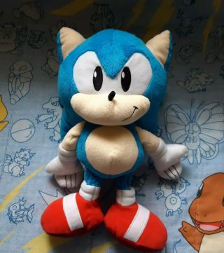 Sonic The Hedgehog 12 " Plush Toy 25th Anniversary Tomy Sega Classic Sonic