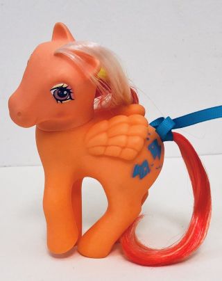 Vintage My Little Pony MLP G1 SEA BREEZE 1987 Tropical Pegasus Pony Blue Fish 2