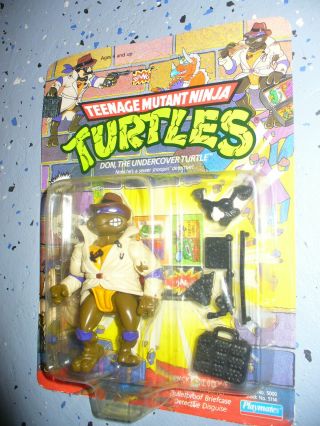 Vintage Teenage Mutant Ninja Turtles Don The Undercover Turtle - Unpunched 1990