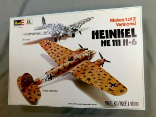 Revell Italaerei Heinkel He 111 H - 6 Bomber Plane 1:72 Scale Model Kit