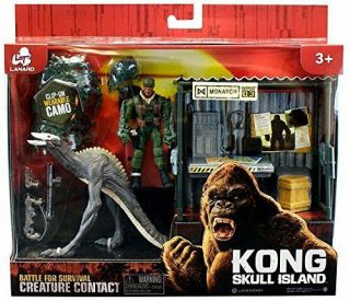 Kong Skull Island Battle For Survival Creature Contact Figure Playset King Misp