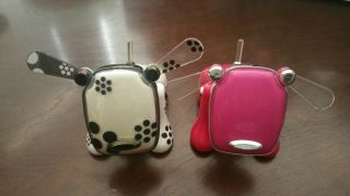 2005 Hasbro Sega Toys I - Dog Electronic Music Robot Pink & Dalmatian Speakers