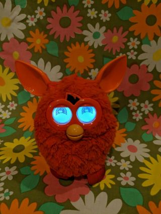 Furby Boom (hasbro 2012) Orange Ears Red Interactive Toy Great