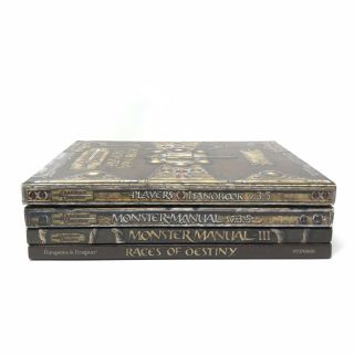 Set Of 4 Dungeons & Dragons Manuals Books Version 3.  5 Monster Races Destiny 2
