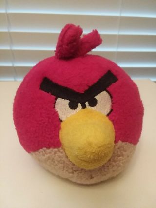 Angry Birds Plush Red Bird Toy Stuffed Animal 5 " With Sound