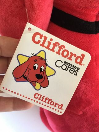 KOHLS CARES CLIFFORD THE BIG RED DOG & T - BONE PLUSH STUFFED ANIMALS WITH TAGS 5