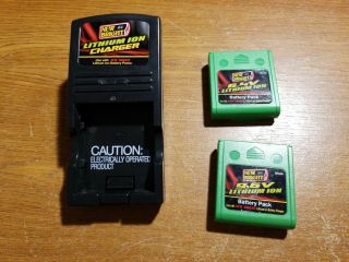 Bright Rc Battery Charger And 2 Batteries Li - On 6.  4v 9.  6v