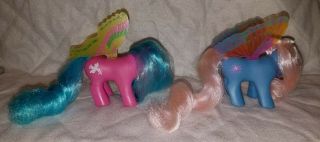1988 My Little Pony Summer Wing ' Glow ' and ' Sky Dancer ' 3