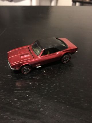 Hotwheels Redline Red/ Black Roof Custom Camaro Us