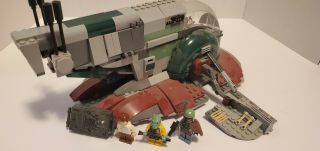 Lego 8097 Star Wars Slave One 99 Complete With All Minifigures Boba Fett