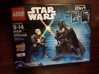 Lego 66536 Star Wars 2 In 1 Battle Pack Luke Skywalker And Darth Vader