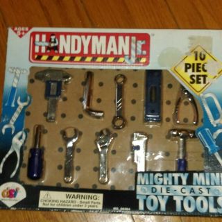 Handyman Jr.  Kids 10 Piece Mighty Mini Die Cast Tool Set