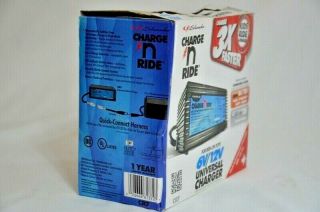 Schumacher CR7 Charge ' n Ride 3 Amp 6/12 Volt Universal Battery Charger Razor 5