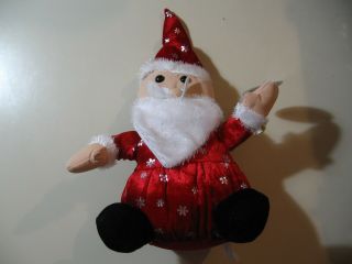 10 " Plush Santa Claus Doll,  Made By K&k Sales,