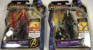 Marvel Avengers: Infinity War Scarlet Witch Gamora 6 “ Hasbro Action Figures